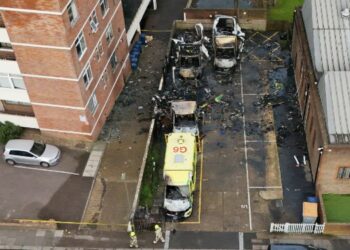 incendio ambulancias Londres