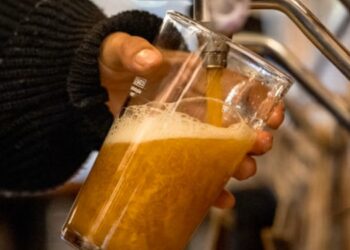 Pinta de cerveza en Londres