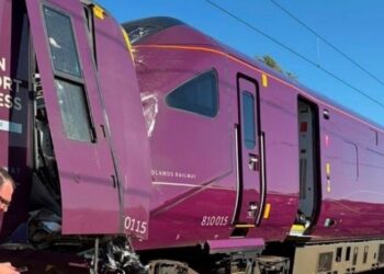 Choque de trenes en Bedford