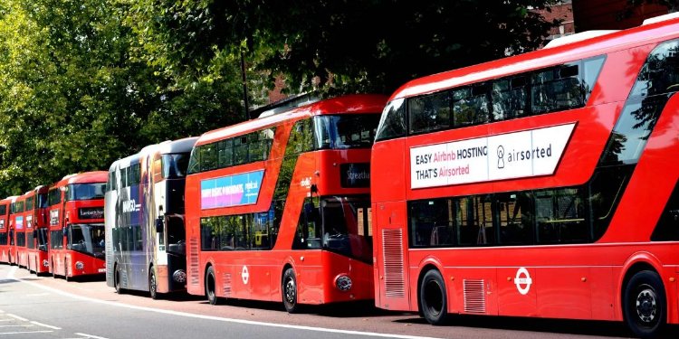 Huelga de autobuses en Londres