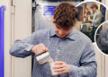 estudiante transforma metro de Londres en cafetería